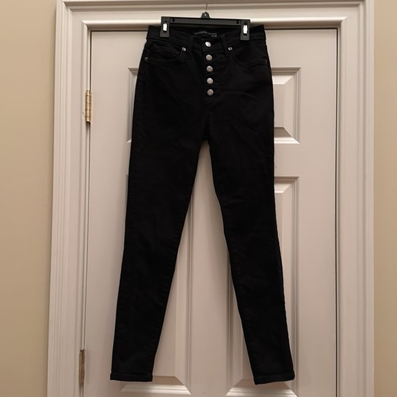 Veronica Beard Maera Skinny High Rise Jeans in Onyx Sz26 - Picture 2 of 13